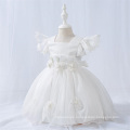 Weißes neues Chiffon -Mädchen Partykleid Kleid